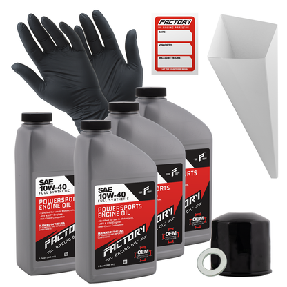 10W-40 4 Quart Oil Change Kit For Honda VF500C, VF500FF, CBX750F