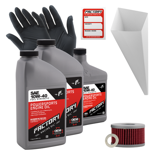 10W-40 Full Synthetic 2.5 Quart Oil Change Kit fits Suzuki LS650 Savage, S40 Boulevard