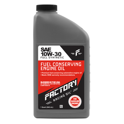 Factory Racing Parts Oil Change Kit Fits Dodge B150, B250, D150, D250, W150 1981-1987 3.7L 10W-30 Full Synthetic Oil - 6 Quarts