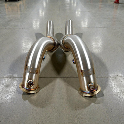 BMW N63/N63TU Catless Race Downpipes - 550i, 650i, 750i, Alpina B6 B7 (Chassis F01 F02 F06 F12 F13 F07 F10)