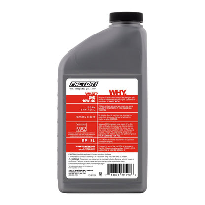 10W-40 1 Quart Oil Change Kit For Honda CB50R 2004