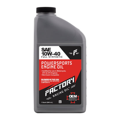 10W-40 Full Synthetic 2.5 Quart Oil Change Kit fits Suzuki LS650 Savage, S40 Boulevard